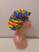 Load image into Gallery viewer, Satin Lined Hair Bonnet for Natural Hair