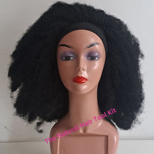 Load image into Gallery viewer, Head Band Natural Hair Wig Kinky Curly Afro Wig