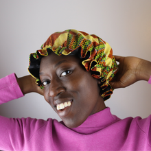 Load image into Gallery viewer, Satin Lined Hair Bonnet for Natural Hair