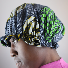 Load image into Gallery viewer, Satin Lined Hair Bonnet for Natural Hair