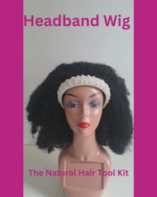 Load and play video in Gallery viewer, Head Band  Natural Hair Wig Kinky Curly Afro Wig
