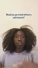 Load and play video in Gallery viewer, Satin Lined Hair Bonnet for Natural Hair
